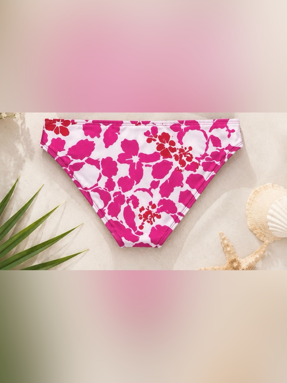 Carve Designs Pink Floral Racerback Bikini Set Medium Active Swim - Picture 2 of 3